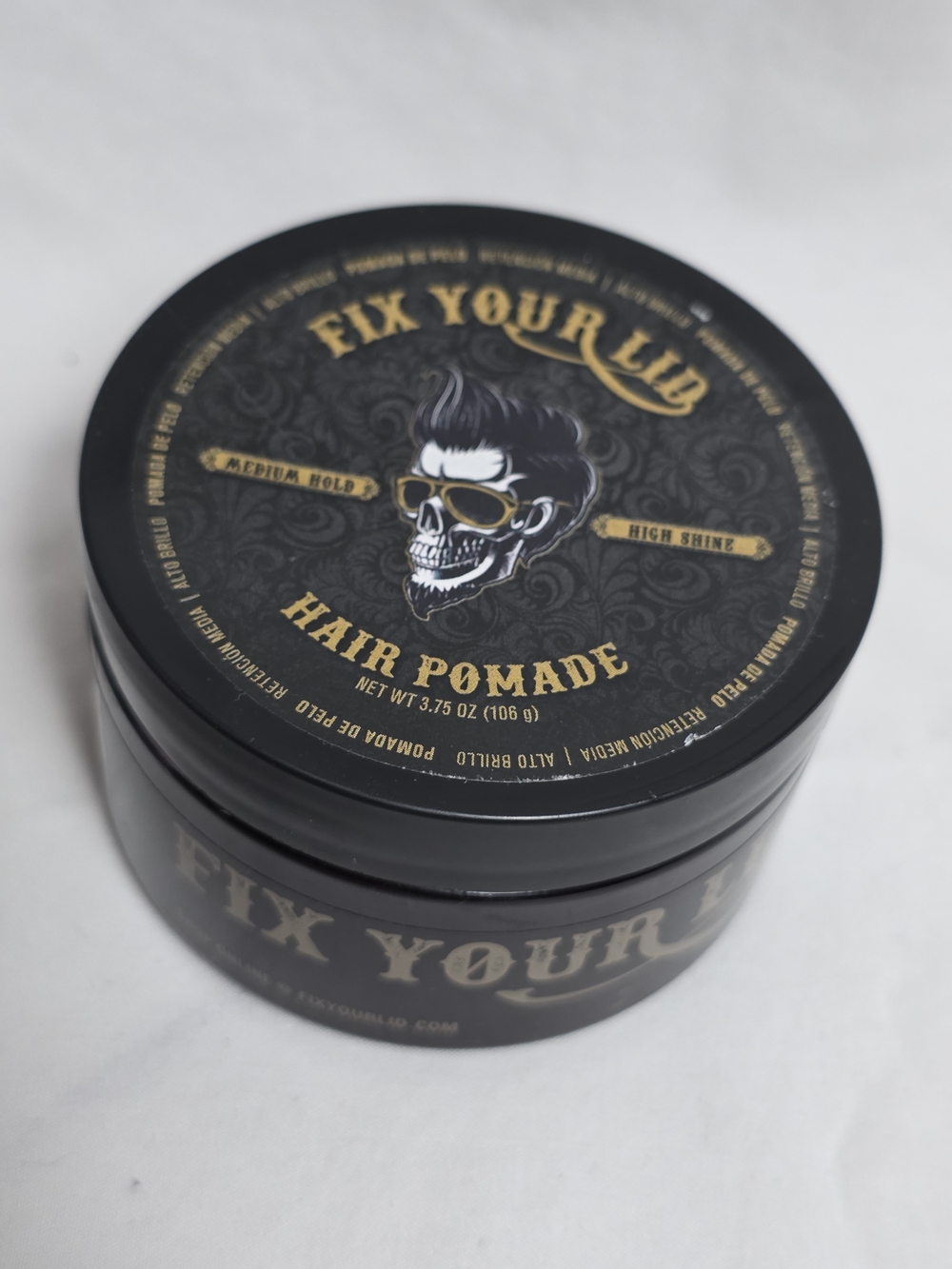 Fix Your Lid Hair Pomade 3.75 oz Medium Hold High Shine